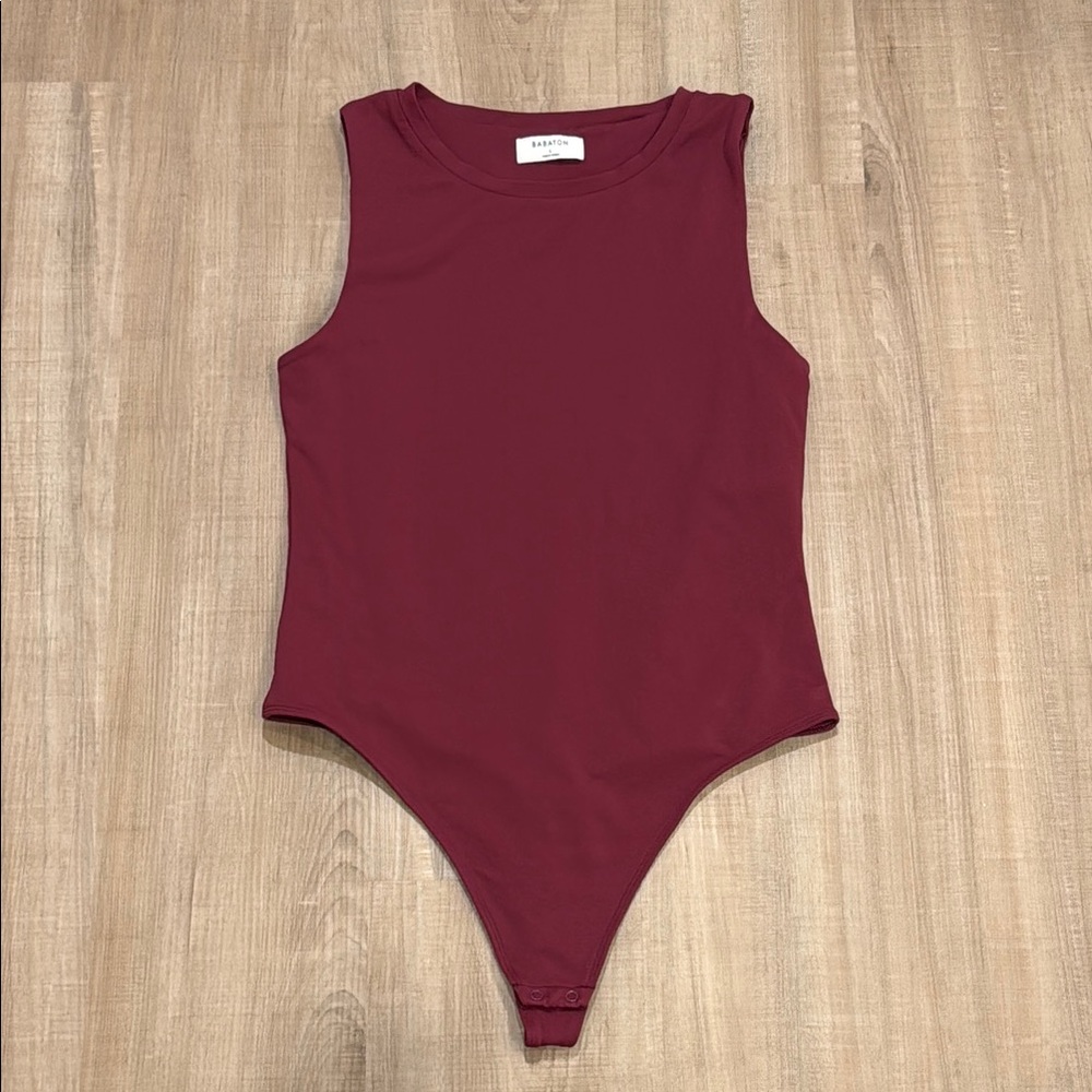 Aritzia Burgundy Bodysuit